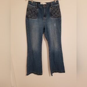 Sam Edelman Women's Size 30 Bay  Flare Trouser Blue Jean